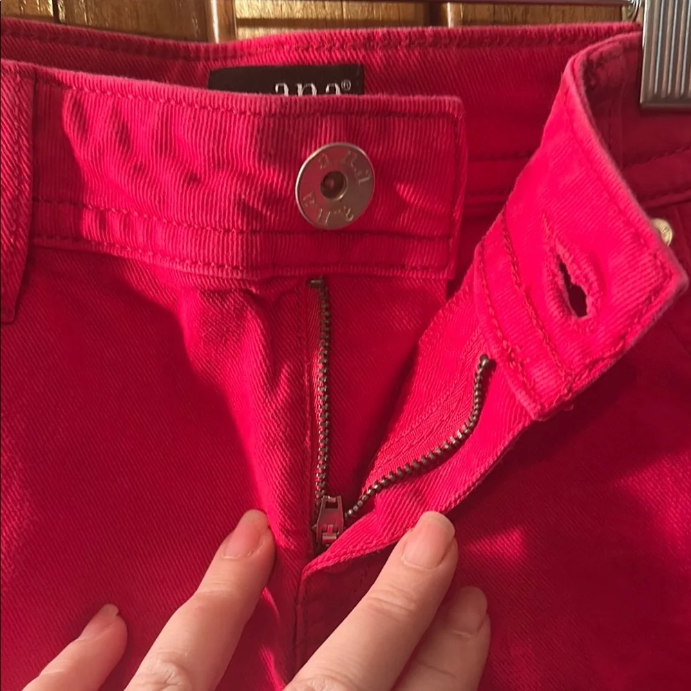 Women's Pink Denim Shorts - Picture 5 of 5